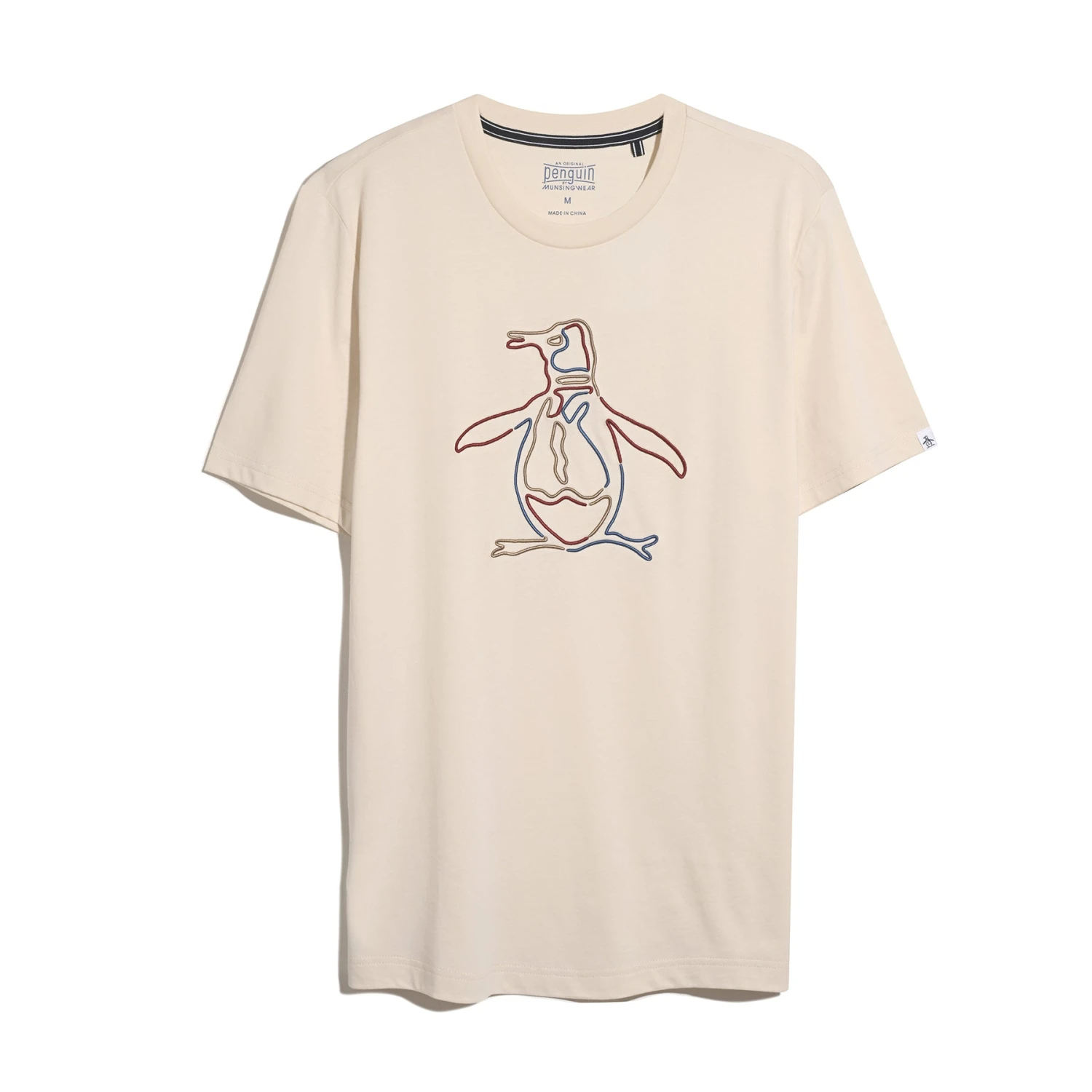 Original Penguin Outline Pete Graphic T-Shirt In Birch(Outline Pete Graphic T Shirt Beige Opkf2559gp 252) 5 Original Penguin Outline Pete Graphic T-Shirt In Birch(Outline Pete Graphic T Shirt Beige Opkf2559gp 252) - Image 5