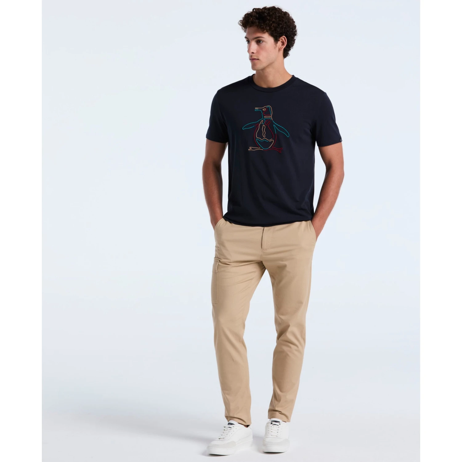 Original Penguin Outline Pete Graphic T-Shirt In Dark Sapphire(Outline Pete Graphic T Shirt Blue Opkf2559gp 413) 4 Original Penguin Outline Pete Graphic T-Shirt In Dark Sapphire(Outline Pete Graphic T Shirt Blue Opkf2559gp 413) - Image 4