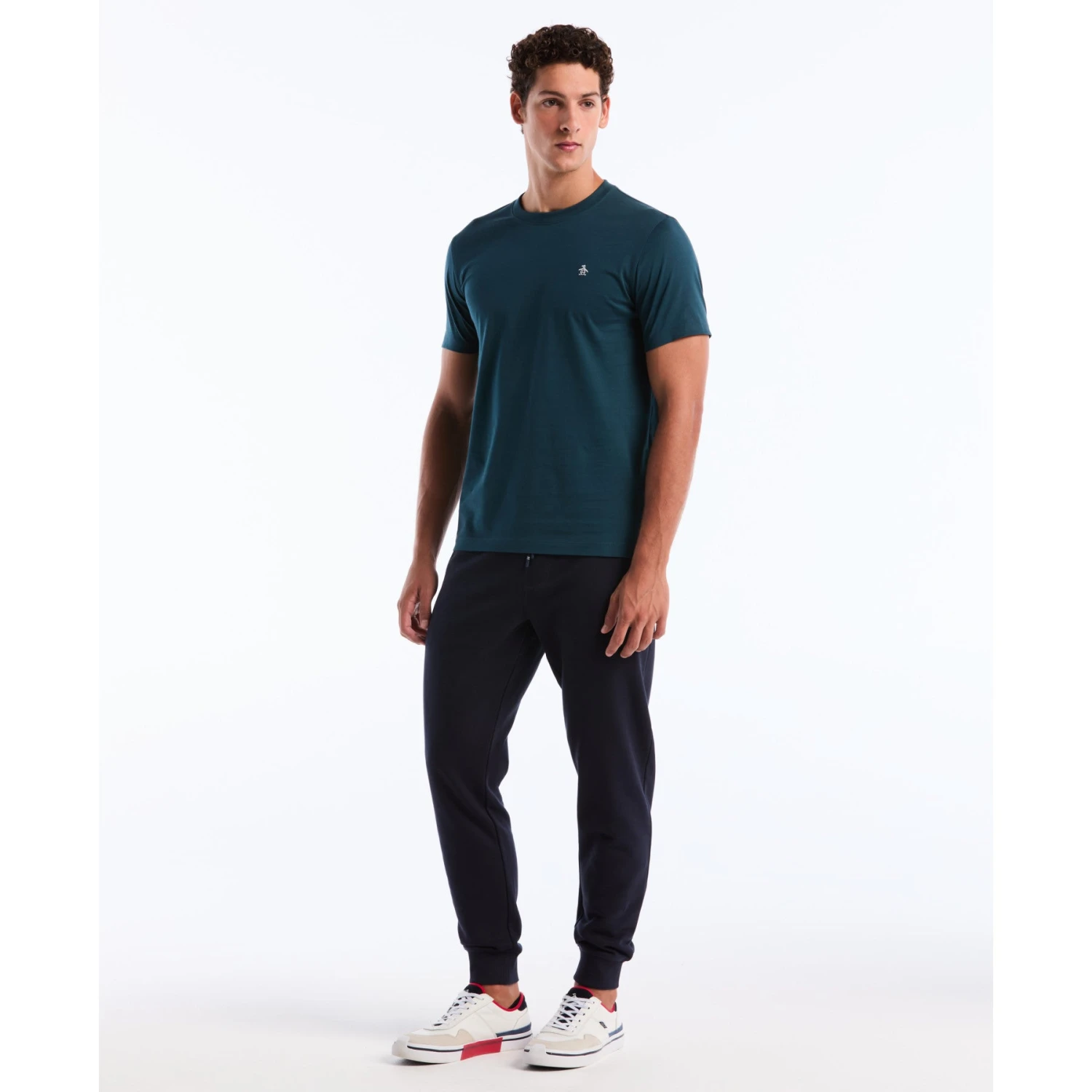 Original Penguin Pin Point Embroidered Logo T-Shirt In Reflecting Pond(Pin Point Embroidered Logo T Shirt Green Opkf5903gp 470) 4 Original Penguin Pin Point Embroidered Logo T-Shirt In Reflecting Pond(Pin Point Embroidered Logo T Shirt Green Opkf5903gp 470) - Image 4