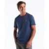 Original Penguin Pin Point Embroidered Logo T-Shirt In Sargasso Sea(Pin Point Embroidered Logo T Shirt Blue Opkf5903gp 485)