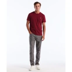 Original Penguin Pin Point Embroidered Logo T-Shirt In Cabernet(Pin Point Embroidered Logo T Shirt Red Opkf5903gp 605) 9 Original Penguin Pin Point Embroidered Logo T-Shirt In Cabernet(Pin Point Embroidered Logo T Shirt Red Opkf5903gp 605) -Original Penguin Outlet OPKF5903 605 alt3