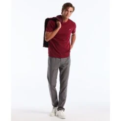 Original Penguin Pin Point Embroidered Logo T-Shirt In Cabernet(Pin Point Embroidered Logo T Shirt Red Opkf5903gp 605) 12 Original Penguin Pin Point Embroidered Logo T-Shirt In Cabernet(Pin Point Embroidered Logo T Shirt Red Opkf5903gp 605) -Original Penguin Outlet OPKF5903 605 alt5