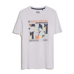 Original Penguin Good Times Graphic T-Shirt In Bright White(Good Times Graphic T Shirt White Opkm2539gp 118) -Original Penguin Outlet OPKM2539 118 4