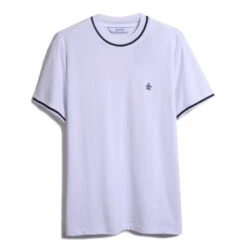 Original Penguin Icons Pique T-Shirt In Bright White(Organic Cotton Pique Tee White Opkm3503gp 118) 5 Original Penguin Icons Pique T-Shirt In Bright White(Organic Cotton Pique Tee White Opkm3503gp 118) -Original Penguin Outlet OPKM3503 118