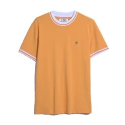 Original Penguin Icons Pique T-Shirt In Butterscotch(Icons Pique T Shirt Yellow Opkm3503gp 752) -Original Penguin Outlet OPKM3503 752