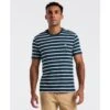 Original Penguin Breton Striped T-Shirt In Reflecting Pond(Breton Striped T Shirt Blue Opks3720gp 470)
