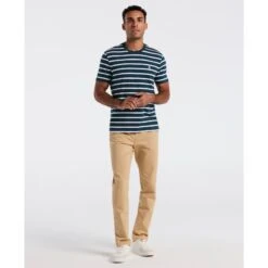 Original Penguin Breton Striped T-Shirt In Reflecting Pond(Breton Striped T Shirt Blue Opks3720gp 470) 8 Original Penguin Breton Striped T-Shirt In Reflecting Pond(Breton Striped T Shirt Blue Opks3720gp 470) -Original Penguin Outlet OPKS3720 470 alt3