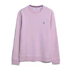 Original Penguin Sticker Pete Fleece Crew Neck Sweatshirt In Parfait Pink(Sticker Pete Fleece Crew Neck Sweatshirt Pink Opks5712gp 673) 5 Original Penguin Sticker Pete Fleece Crew Neck Sweatshirt In Parfait Pink(Sticker Pete Fleece Crew Neck Sweatshirt Pink Opks5712gp 673) -Original Penguin Outlet OPKS5712 673