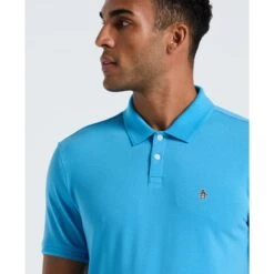 Original Penguin Daddy Pique Polo Shirt In Bonnie Blue(Daddy Pique Polo Shirt Blue Opksb015gp 456) 7 Original Penguin Daddy Pique Polo Shirt In Bonnie Blue(Daddy Pique Polo Shirt Blue Opksb015gp 456) -Original Penguin Outlet OPKSB015 456 alt2