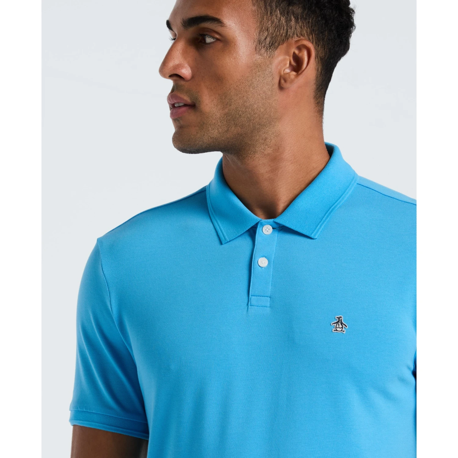 Original Penguin Daddy Pique Polo Shirt In Bonnie Blue(Daddy Pique Polo Shirt Blue Opksb015gp 456) 3 Original Penguin Daddy Pique Polo Shirt In Bonnie Blue(Daddy Pique Polo Shirt Blue Opksb015gp 456) - Image 3