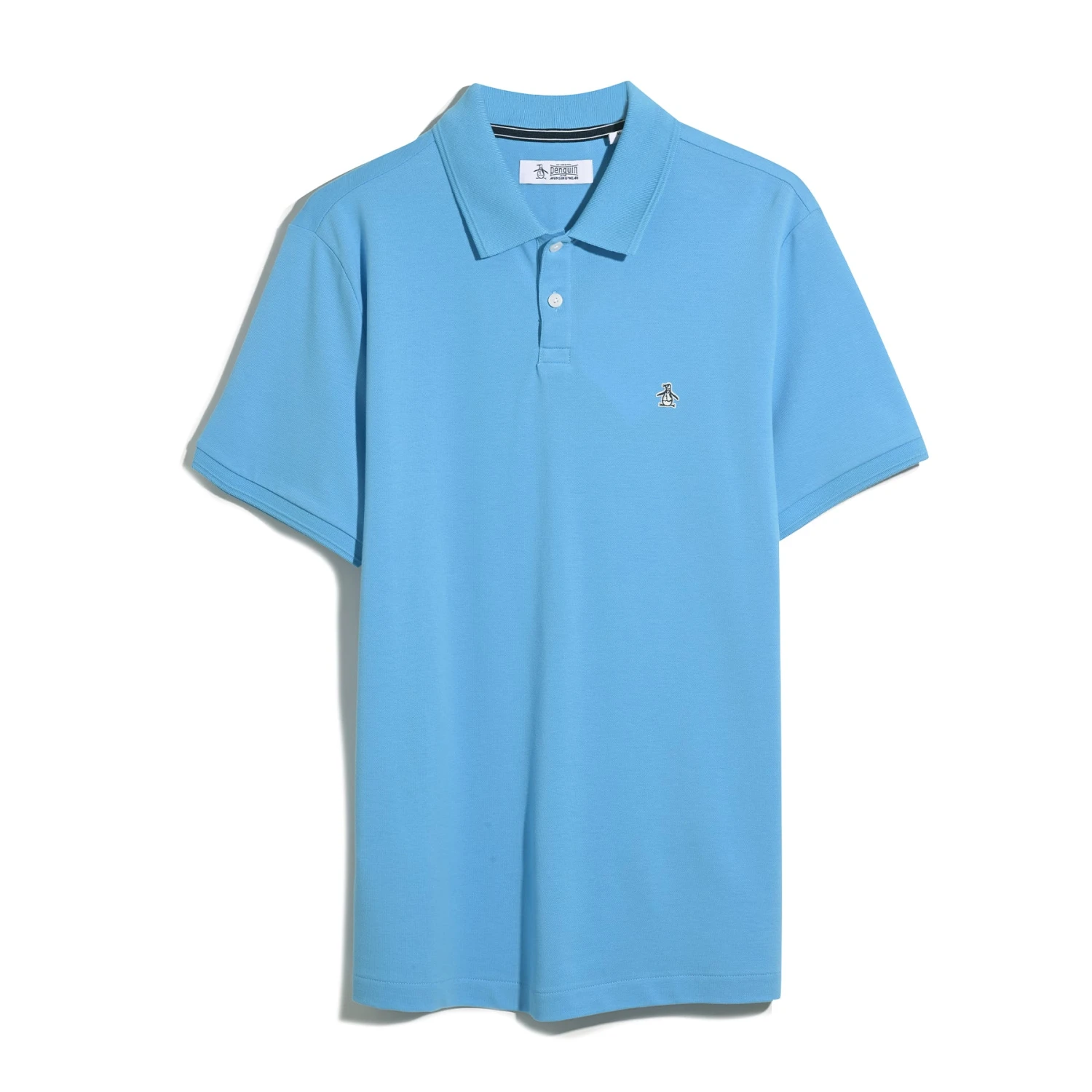 Original Penguin Daddy Pique Polo Shirt In Bonnie Blue(Daddy Pique Polo Shirt Blue Opksb015gp 456) 5 Original Penguin Daddy Pique Polo Shirt In Bonnie Blue(Daddy Pique Polo Shirt Blue Opksb015gp 456) - Image 5