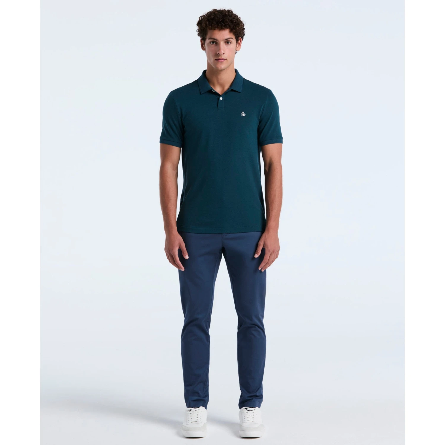 Original Penguin Daddy Pique Polo Shirt In Reflecting Pond(Daddy Pique Polo Shirt Blue Opksb015gp 470) 4 Original Penguin Daddy Pique Polo Shirt In Reflecting Pond(Daddy Pique Polo Shirt Blue Opksb015gp 470) - Image 4