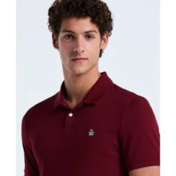 Original Penguin Daddy Pique Polo Shirt In Cabernet(Daddy Pique Polo Shirt Red Opksb015gp 605) 7 Original Penguin Daddy Pique Polo Shirt In Cabernet(Daddy Pique Polo Shirt Red Opksb015gp 605) -Original Penguin Outlet OPKSB015 605 alt2