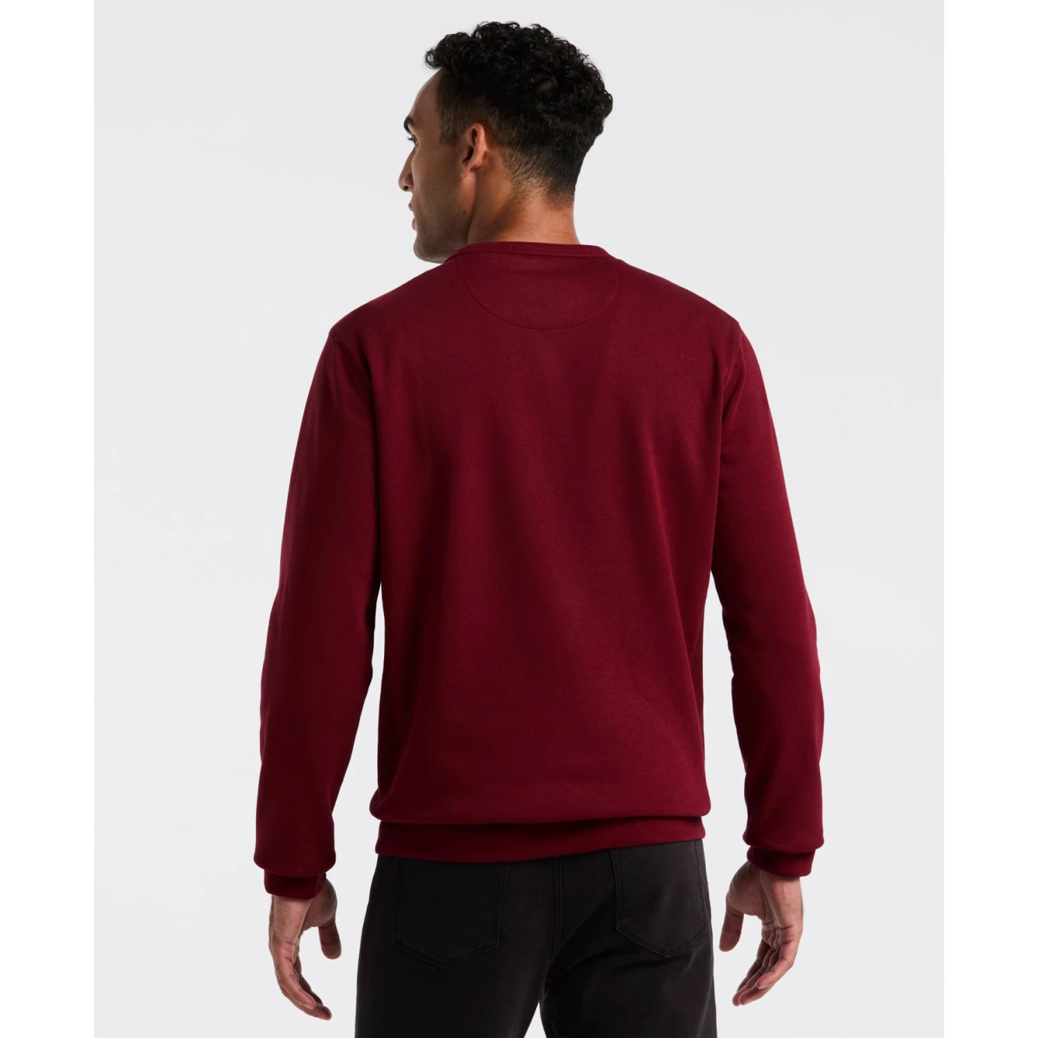 Original Penguin Sticker Pete Sweatshirt In Cabernet(Sticker Pete Sweatshirt Red Opksb404gp 605) 2 Original Penguin Sticker Pete Sweatshirt In Cabernet(Sticker Pete Sweatshirt Red Opksb404gp 605) - Image 2