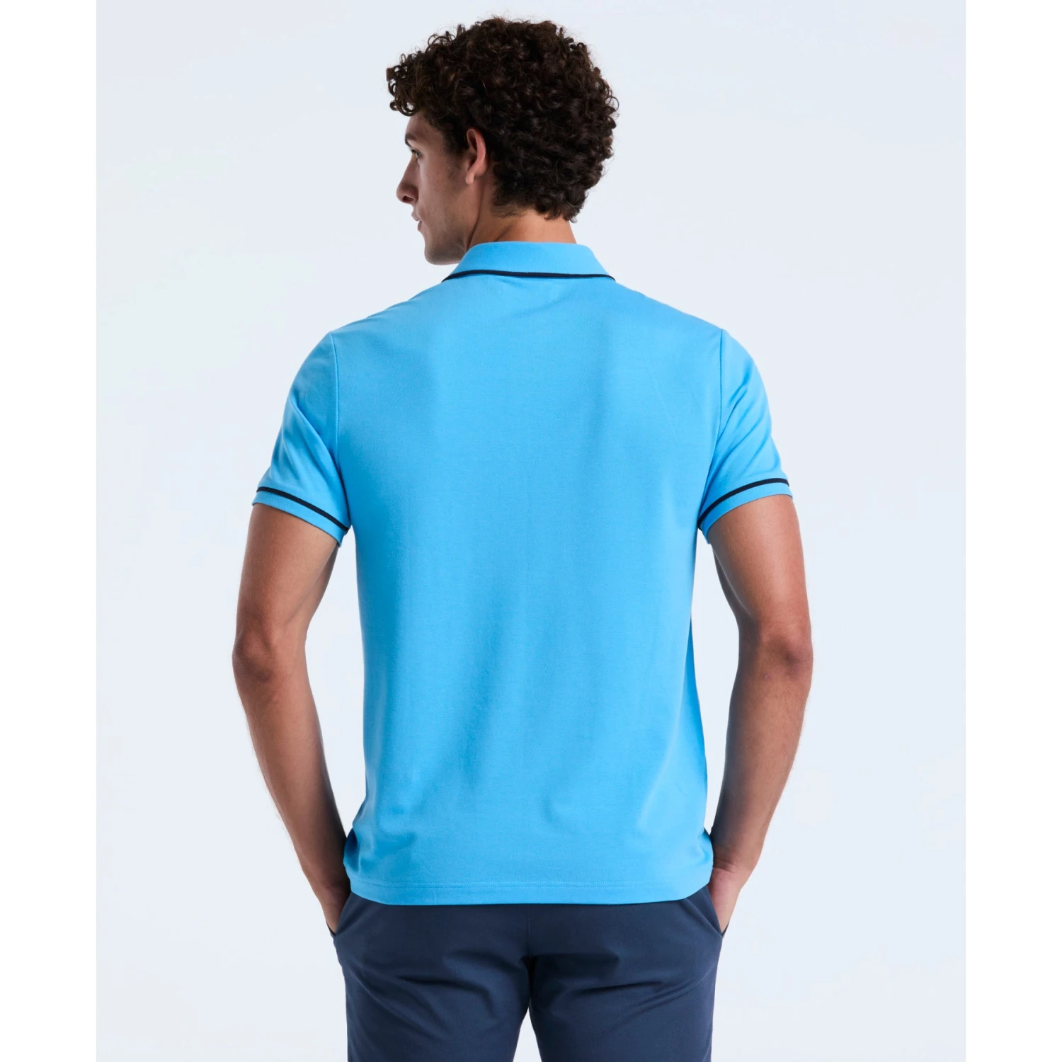 Original Penguin Earl Pique Polo Shirt In Bonnie Blue(Earl Pique Polo Shirt Blue Opksb690gp 456) 2 Original Penguin Earl Pique Polo Shirt In Bonnie Blue(Earl Pique Polo Shirt Blue Opksb690gp 456) - Image 2