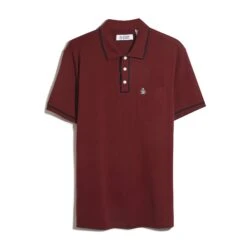 Original Penguin Earl Pique Polo Shirt In Cabernet(Earl Pique Polo Shirt Red Opksb690gp 605) 9 Original Penguin Earl Pique Polo Shirt In Cabernet(Earl Pique Polo Shirt Red Opksb690gp 605) -Original Penguin Outlet OPKSB690 605 alt4
