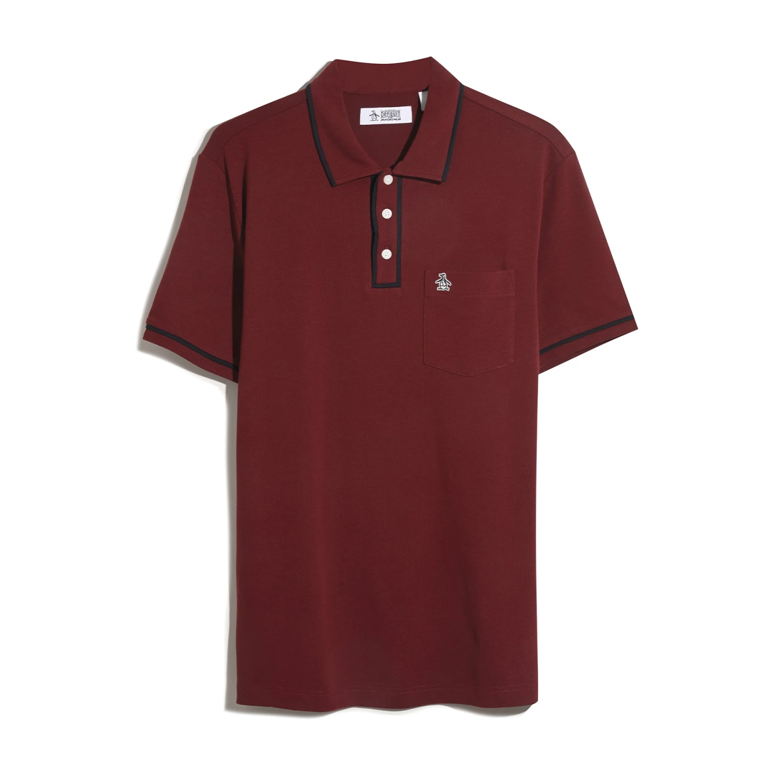Original Penguin Earl Pique Polo Shirt In Cabernet(Earl Pique Polo Shirt Red Opksb690gp 605) 5 Original Penguin Earl Pique Polo Shirt In Cabernet(Earl Pique Polo Shirt Red Opksb690gp 605) - Image 5