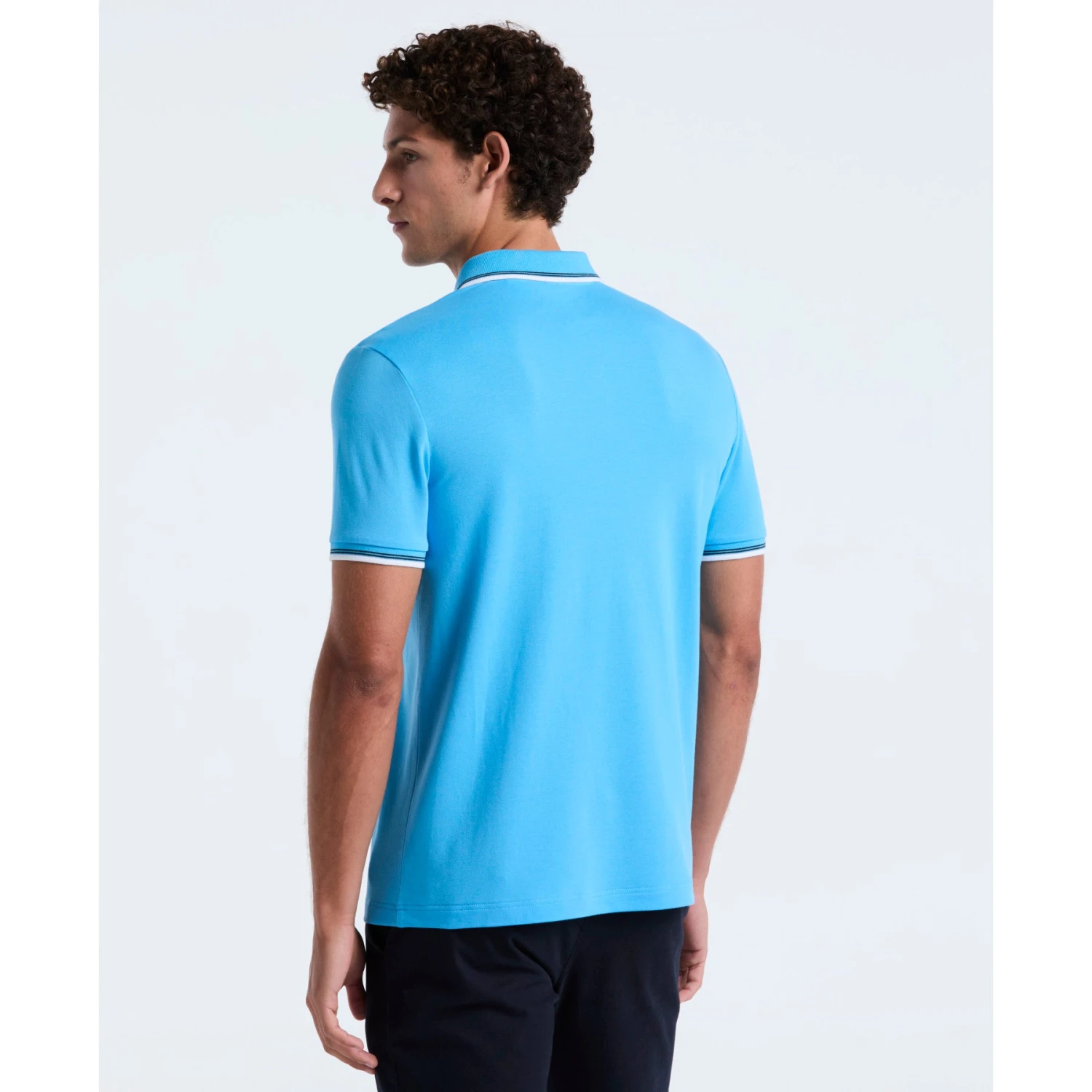 Original Penguin Pique Sticker Pete Tipped Polo Shirt In Bonnie Blue(Tipped Tencel Pique Sticker Pete Polo Shirt Blue Opksb720gp 456) 2 Original Penguin Pique Sticker Pete Tipped Polo Shirt In Bonnie Blue(Tipped Tencel Pique Sticker Pete Polo Shirt Blue Opksb720gp 456) - Image 2
