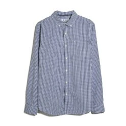 Original Penguin Gingham Shirt In Sargasso Sea(Gingham Shirt Blue Opwb0023gp 485) 11 Original Penguin Gingham Shirt In Sargasso Sea(Gingham Shirt Blue Opwb0023gp 485) -Original Penguin Outlet OPWB0023 485 alt5