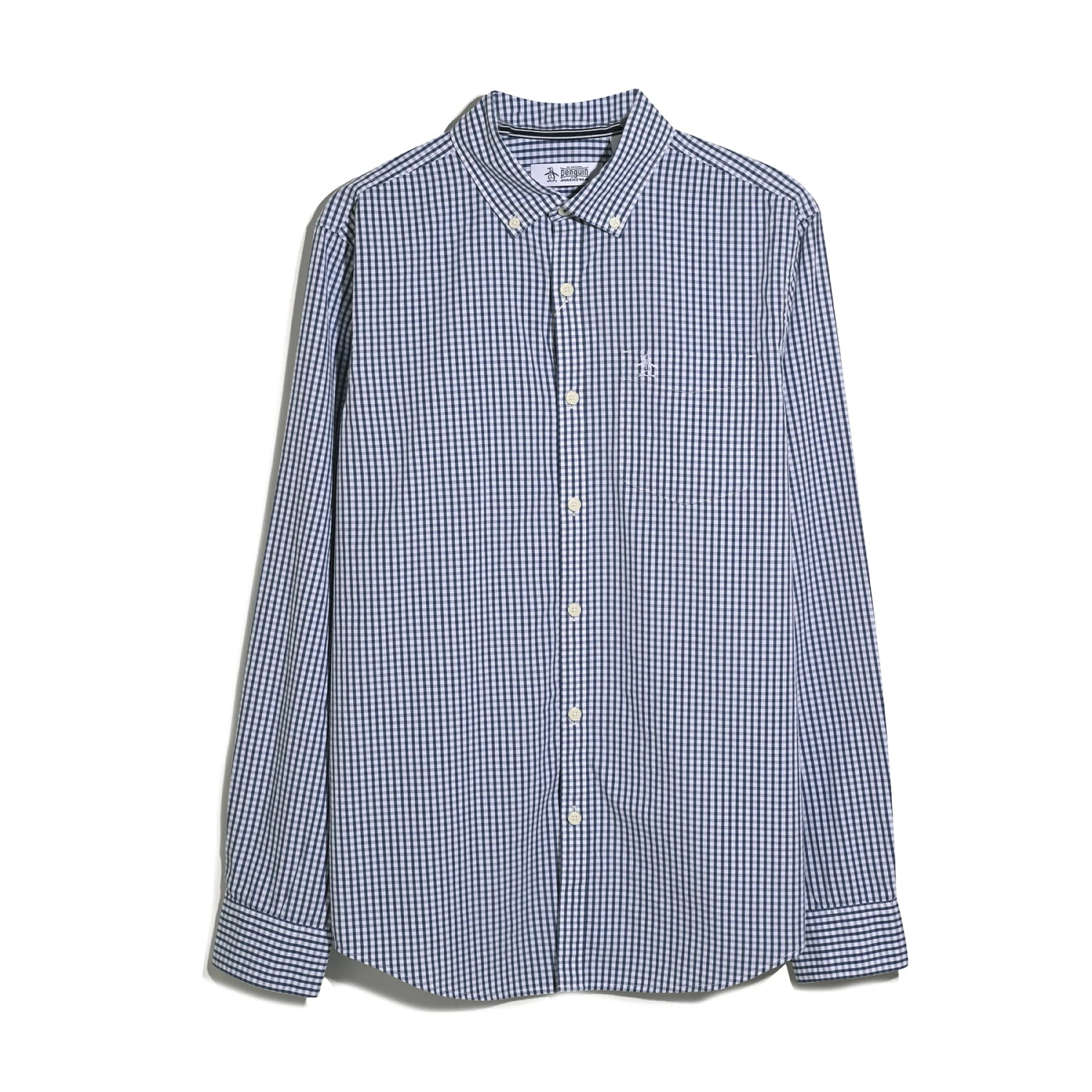 Original Penguin Gingham Shirt In Sargasso Sea(Gingham Shirt Blue Opwb0023gp 485) 6 Original Penguin Gingham Shirt In Sargasso Sea(Gingham Shirt Blue Opwb0023gp 485) - Image 6