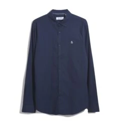 Original Penguin Ecovero Oxford Stretch Shirt In Dark Sapphire(Oxford Ecovero Shirt Blue Opwb0035gp 413) 5 Original Penguin Ecovero Oxford Stretch Shirt In Dark Sapphire(Oxford Ecovero Shirt Blue Opwb0035gp 413) -Original Penguin Outlet OPWB0035 413