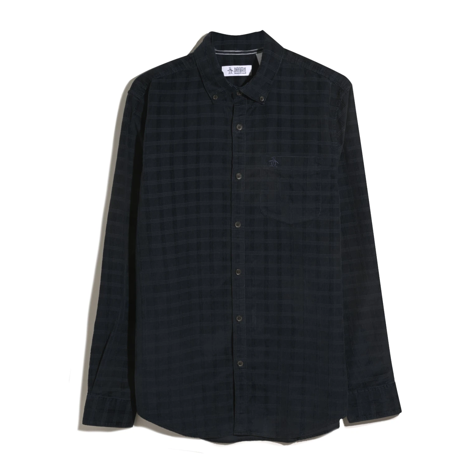 Original Penguin Corduroy Check Shirt In Dark Sapphire(Corduroy Check Shirt Blue Opwf2516gp 413) 5 Original Penguin Corduroy Check Shirt In Dark Sapphire(Corduroy Check Shirt Blue Opwf2516gp 413) - Image 5