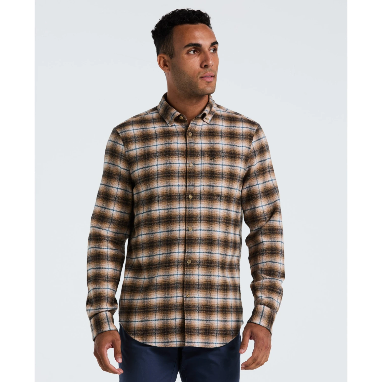 Original Penguin Plaid Flannel Shirt In Tigers Eye(Plaid Flannel Shirt Brown Opwf2517gp 218) 1 Original Penguin Plaid Flannel Shirt In Tigers Eye(Plaid Flannel Shirt Brown Opwf2517gp 218)