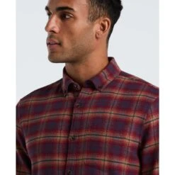 Original Penguin Plaid Flannel Shirt In Cabernet(Plaid Flannel Shirt Red Opwf2517gp 605) 7 Original Penguin Plaid Flannel Shirt In Cabernet(Plaid Flannel Shirt Red Opwf2517gp 605) -Original Penguin Outlet OPWF2517 605 alt2