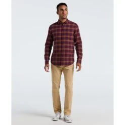 Original Penguin Plaid Flannel Shirt In Cabernet(Plaid Flannel Shirt Red Opwf2517gp 605) 8 Original Penguin Plaid Flannel Shirt In Cabernet(Plaid Flannel Shirt Red Opwf2517gp 605) -Original Penguin Outlet OPWF2517 605 alt3
