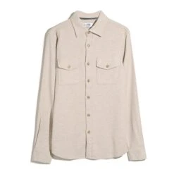 Original Penguin Double Weave Overshirt In Birch(Double Weave Overshirt Beige Opwf3118gp 252) 9 Original Penguin Double Weave Overshirt In Birch(Double Weave Overshirt Beige Opwf3118gp 252) -Original Penguin Outlet OPWF3118 252 alt4