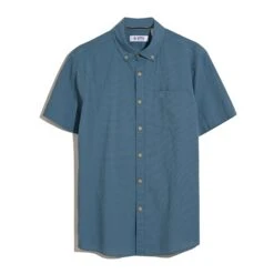 Original Penguin Seersucker Short Sleeve Shirt In Copen Blue(Seersucker Short Sleeve Shirt Blue Opwm2409gp 443) 9 Original Penguin Seersucker Short Sleeve Shirt In Copen Blue(Seersucker Short Sleeve Shirt Blue Opwm2409gp 443) -Original Penguin Outlet OPWM2409 443 4