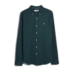 Original Penguin Oxford Shirt In Reflecting Pond(Oxford Shirt Blue Opwsb035gp 470) -Original Penguin Outlet OPWSB035 470 alt4