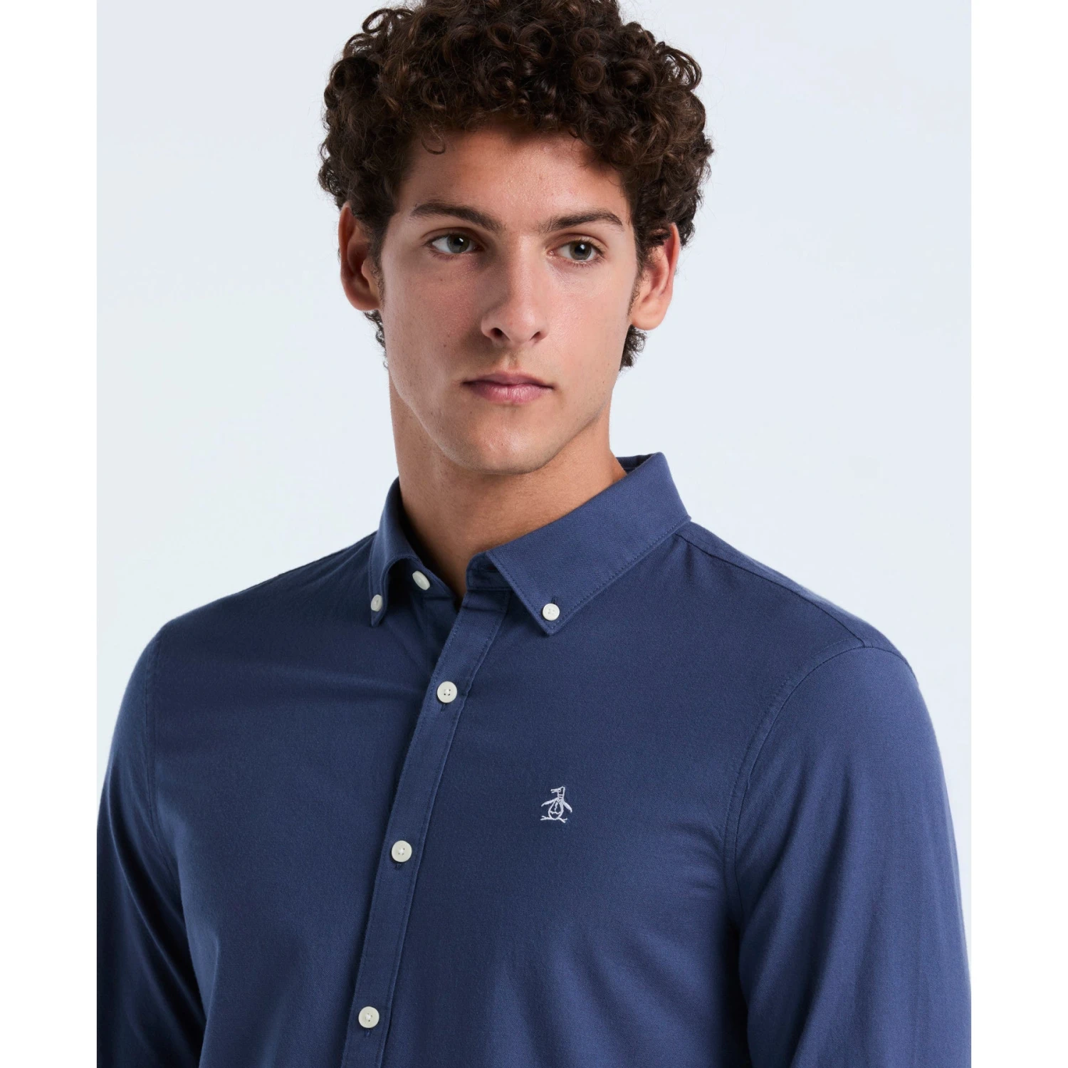 Original Penguin Oxford Shirt In Sargasso Sea(Oxford Shirt Blue Opwsb035gp 485) 3 Original Penguin Oxford Shirt In Sargasso Sea(Oxford Shirt Blue Opwsb035gp 485) - Image 3