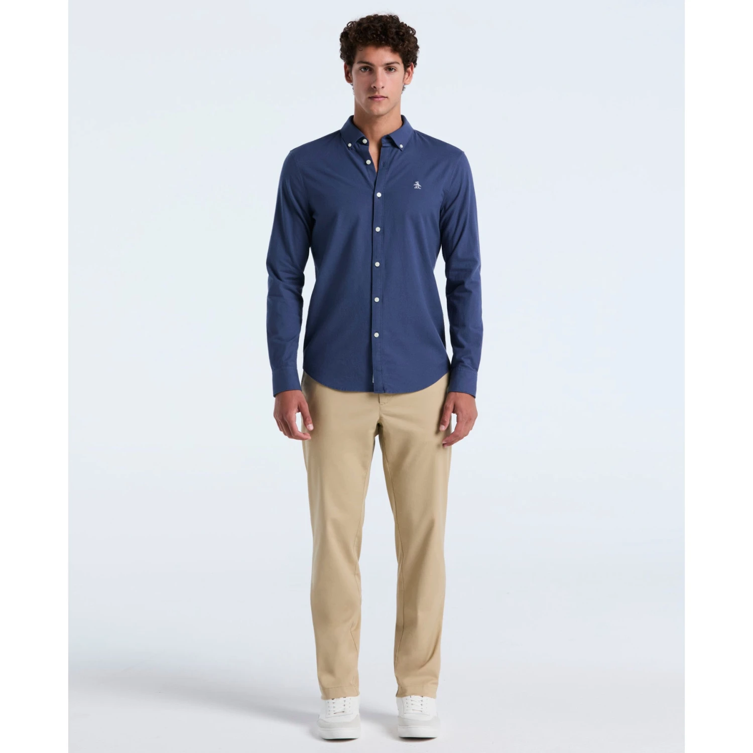 Original Penguin Oxford Shirt In Sargasso Sea(Oxford Shirt Blue Opwsb035gp 485) 4 Original Penguin Oxford Shirt In Sargasso Sea(Oxford Shirt Blue Opwsb035gp 485) - Image 4