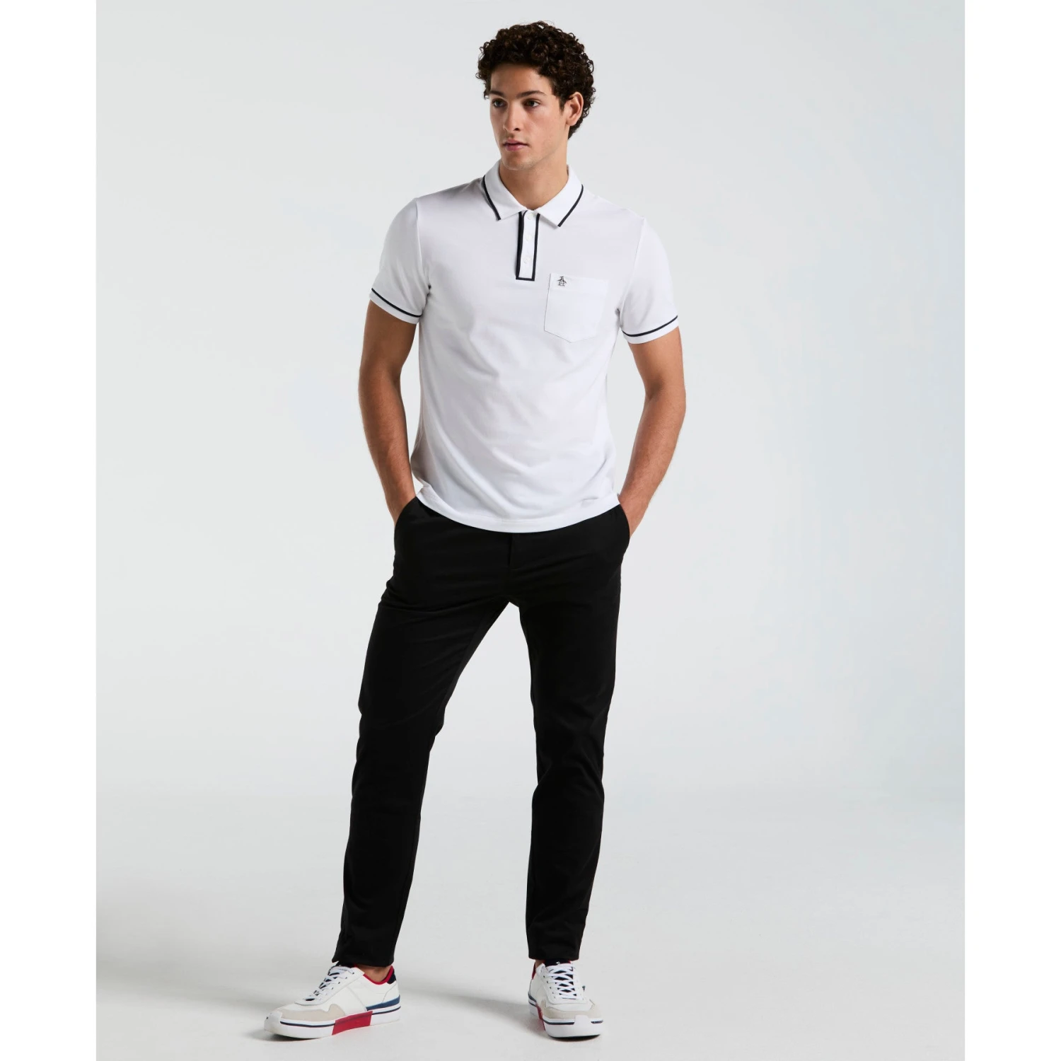 Original Penguin Earl Pique Polo Shirt In Bright White(Earl Pique Polo White Opkb0690gp 118) 4 Original Penguin Earl Pique Polo Shirt In Bright White(Earl Pique Polo White Opkb0690gp 118) - Image 4