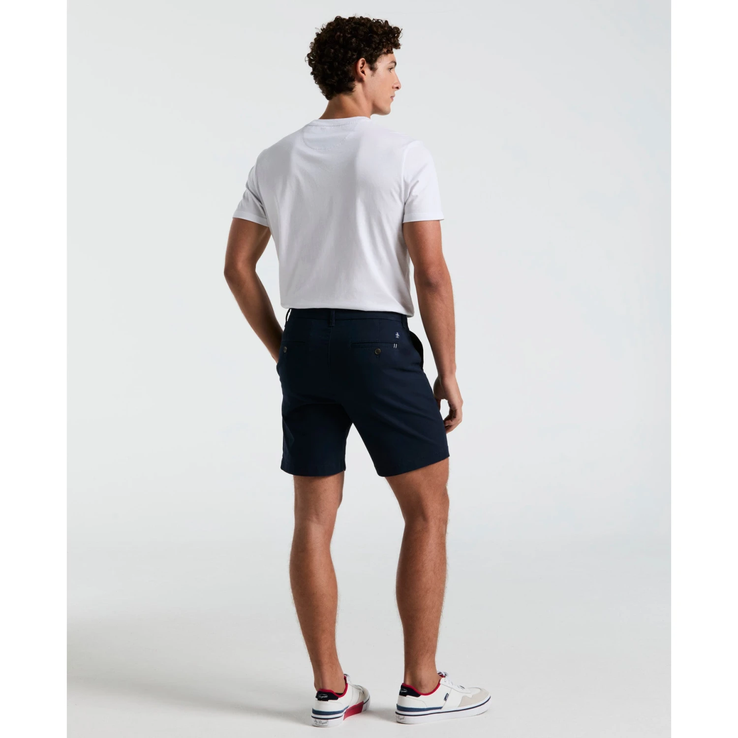 Original Penguin Chino Shorts In Dark Sapphire(Core Chino Short Blue Ophb0023gp 413) 2 Original Penguin Chino Shorts In Dark Sapphire(Core Chino Short Blue Ophb0023gp 413) - Image 2