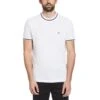 Original Penguin Icons Pique T-Shirt In Bright White(Organic Cotton Pique Tee White Opkm3503gp 118)