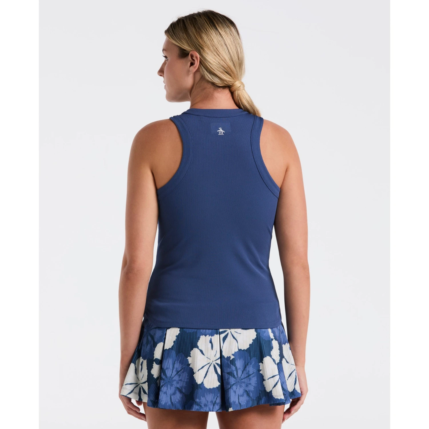 Original Penguin Women's Ribbed Tennis Tank Top In True Navy(Ribbed Tennis Tank Top Blue O1kse016gg 416) 2 Original Penguin Women's Ribbed Tennis Tank Top In True Navy(Ribbed Tennis Tank Top Blue O1kse016gg 416) - Image 2