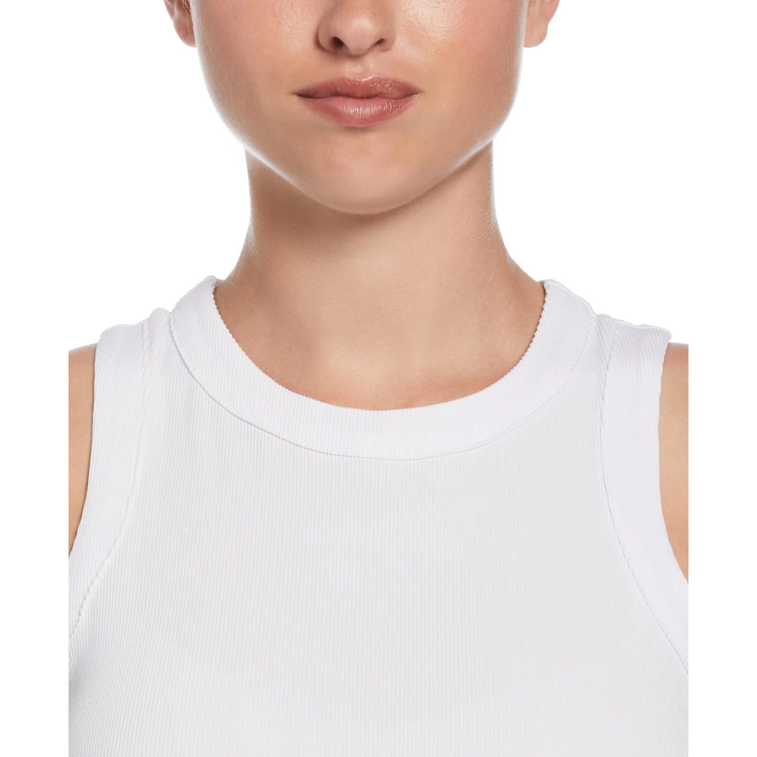 Original Penguin Women's Ribbed Tennis Tank Top In Bright White(Ribbed Tennis Tank Top White O1kse016gg 118) 3 Original Penguin Women's Ribbed Tennis Tank Top In Bright White(Ribbed Tennis Tank Top White O1kse016gg 118) - Image 3