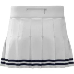 Original Penguin Women's 13" Contrast Hem Pleated Tennis Skort In Bright White(Womens Pleated Tennis Skort White Ogbsc0a6gg 118) -Original Penguin Outlet ja9tstkqzvgkwrcttjkr