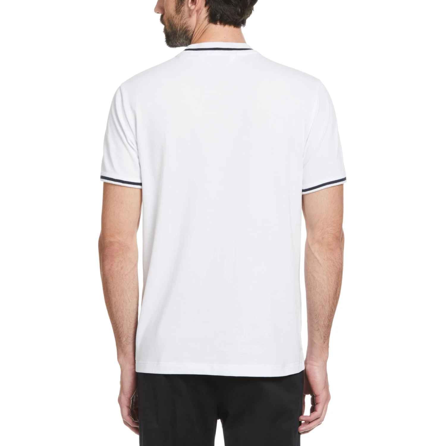 Original Penguin Icons Pique T-Shirt In Bright White(Organic Cotton Pique Tee White Opkm3503gp 118) 2 Original Penguin Icons Pique T-Shirt In Bright White(Organic Cotton Pique Tee White Opkm3503gp 118) - Image 2