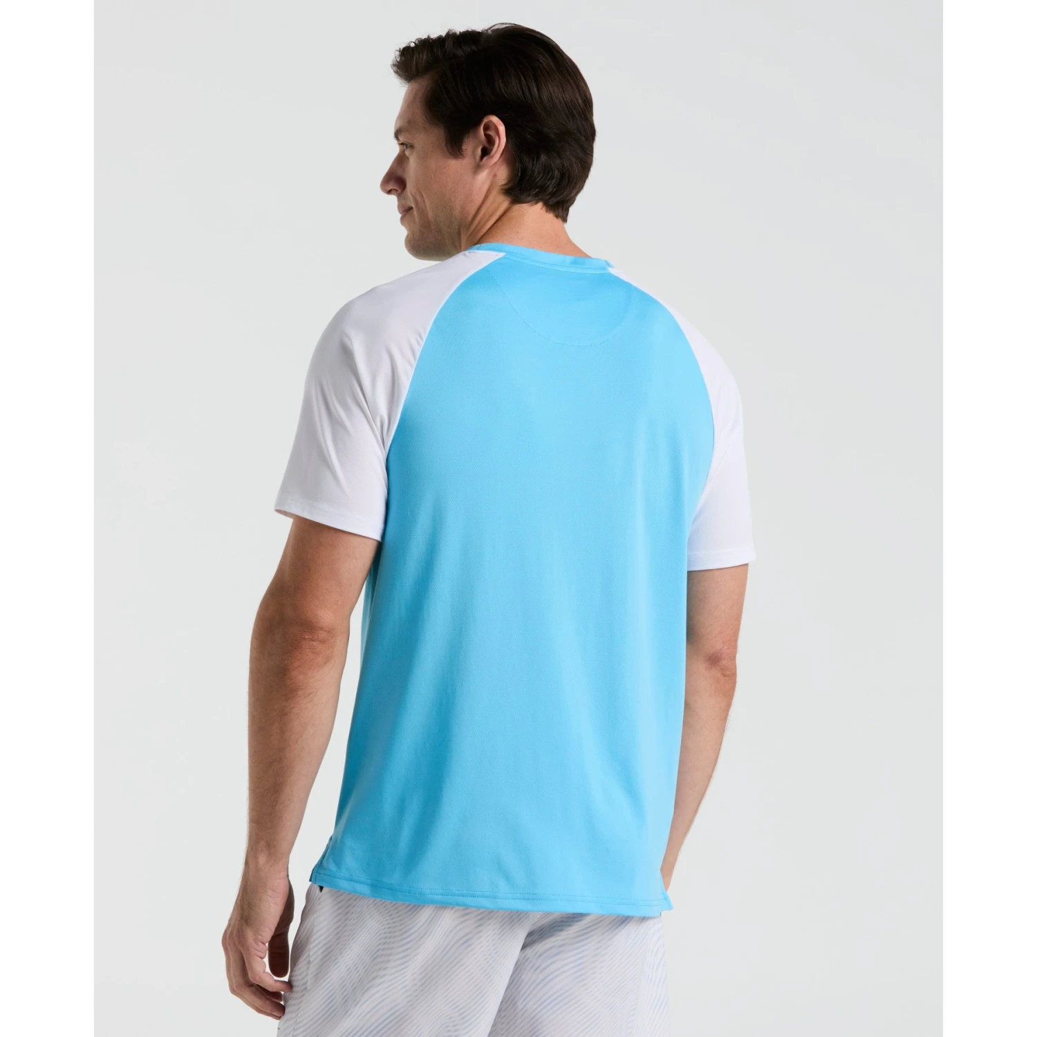 Original Penguin Blocked Performance Tennis T-Shirt In Blue Grotto(Blocked Performance Tennis T Shirt Blue O1ksf015gg 457) 2 Original Penguin Blocked Performance Tennis T-Shirt In Blue Grotto(Blocked Performance Tennis T Shirt Blue O1ksf015gg 457) - Image 2