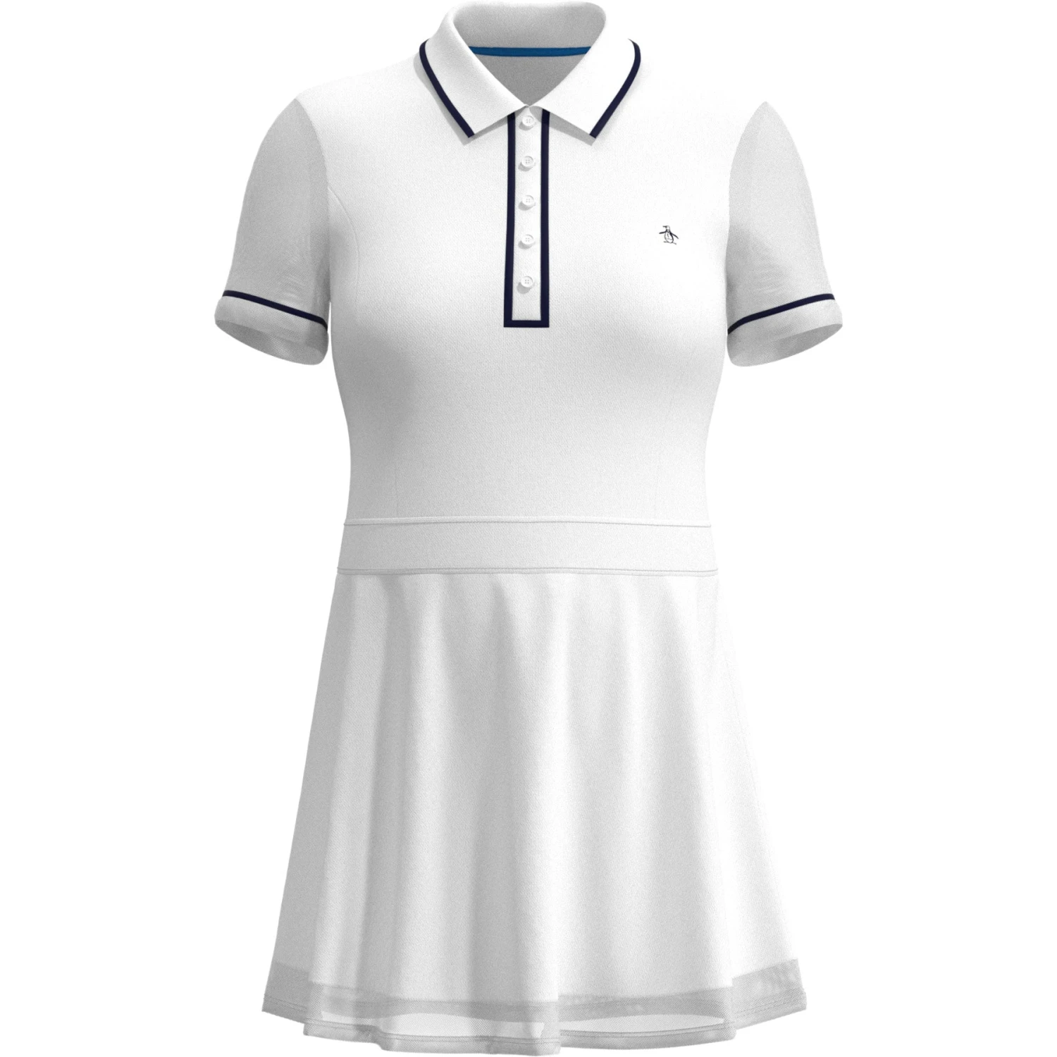 Original Penguin Women's Veronica Short Sleeve Dress In Bright White(Womens Tennis Veronica Mesh Dress White Ogdsc007gg 118) 5 Original Penguin Women's Veronica Short Sleeve Dress In Bright White(Womens Tennis Veronica Mesh Dress White Ogdsc007gg 118) - Image 5