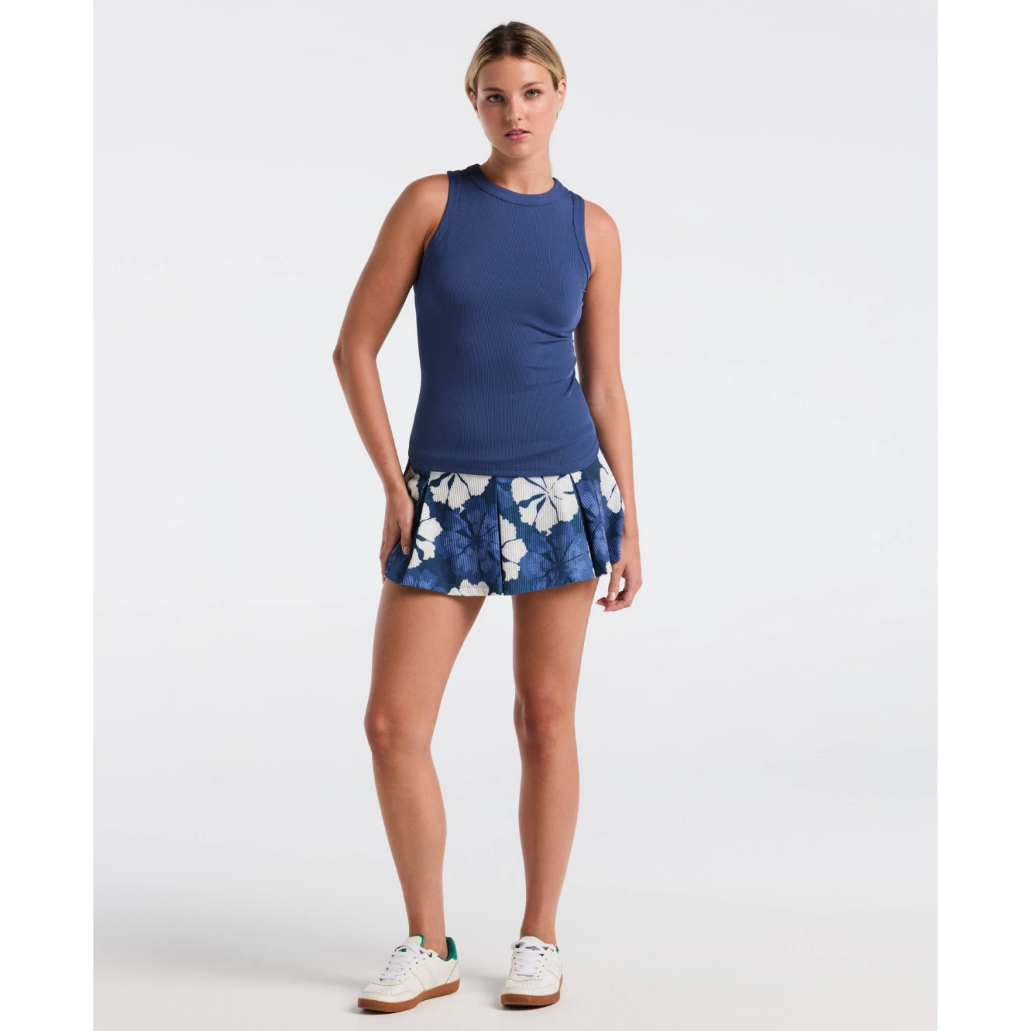 Original Penguin Women's Ribbed Tennis Tank Top In True Navy(Ribbed Tennis Tank Top Blue O1kse016gg 416) 4 Original Penguin Women's Ribbed Tennis Tank Top In True Navy(Ribbed Tennis Tank Top Blue O1kse016gg 416) - Image 4