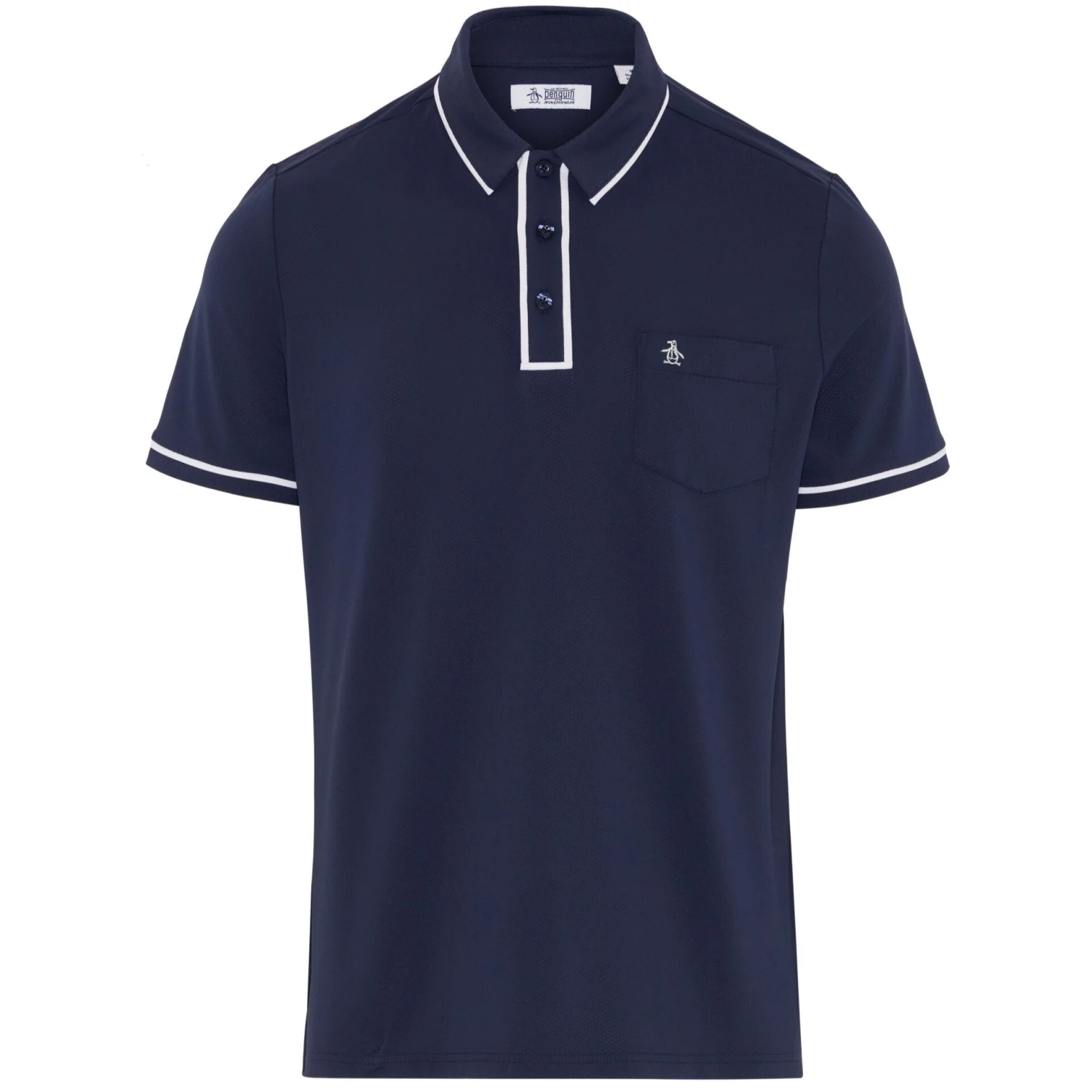Original Penguin Technical Earl Short Sleeve Golf Polo Shirt In Black Iris(Technical Earl Golf Polo Blue Ogkse002gg 417) 5 Original Penguin Technical Earl Short Sleeve Golf Polo Shirt In Black Iris(Technical Earl Golf Polo Blue Ogkse002gg 417) - Image 5