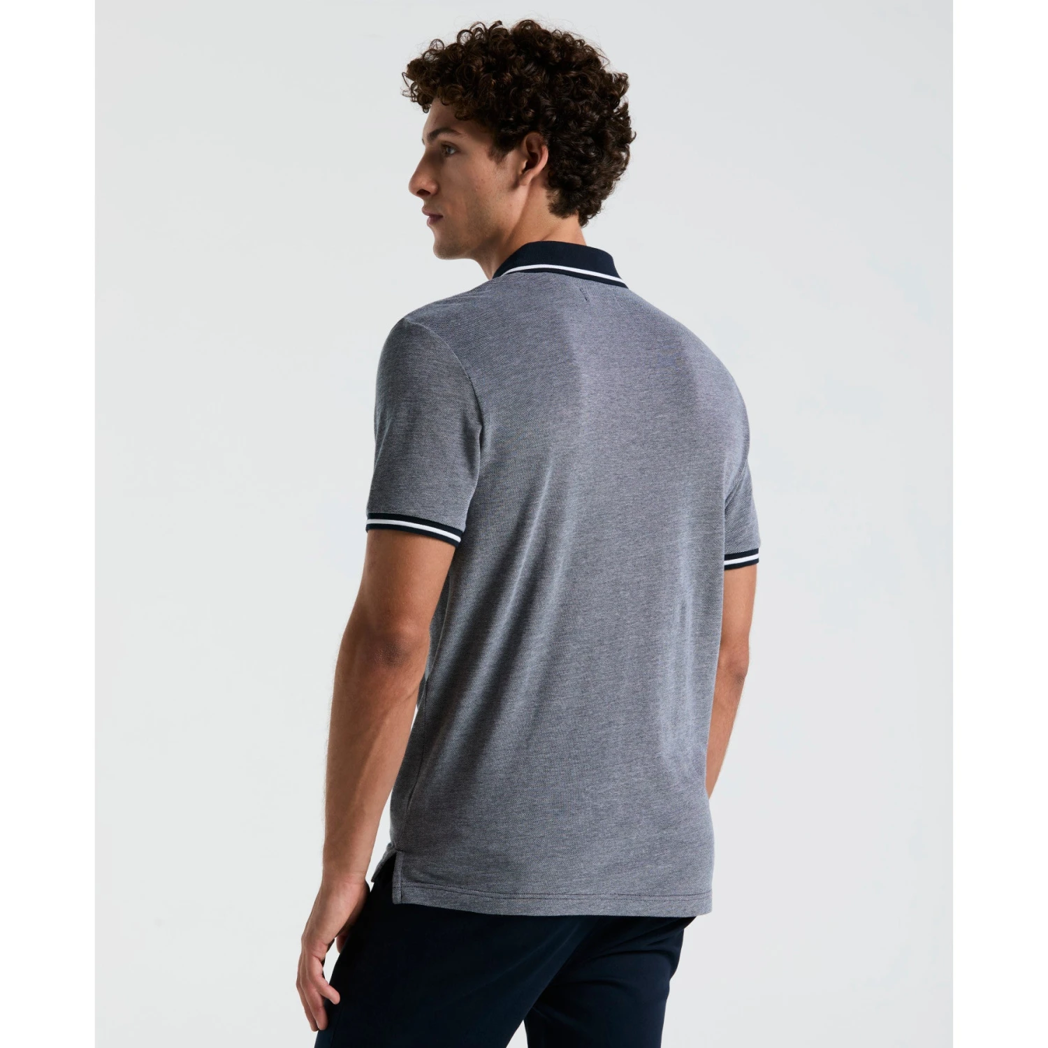 Original Penguin Birdseye Pique Tipped Polo Shirt In Dark Sapphire(Birdseye Pique Tipped Polo Shirt Blue Ockb0510gp 413) 2 Original Penguin Birdseye Pique Tipped Polo Shirt In Dark Sapphire(Birdseye Pique Tipped Polo Shirt Blue Ockb0510gp 413) - Image 2