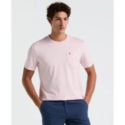 Original Penguin Supima Sticker Pete Pocket T-Shirt In Parfait Pink(Supima Sticker Pete Pocket T Shirt Pink Opkb2111gp 673)