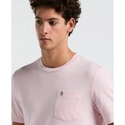 Original Penguin Supima Sticker Pete Pocket T-Shirt In Parfait Pink(Supima Sticker Pete Pocket T Shirt Pink Opkb2111gp 673) -Original Penguin Outlet opkb2111 673 alt2