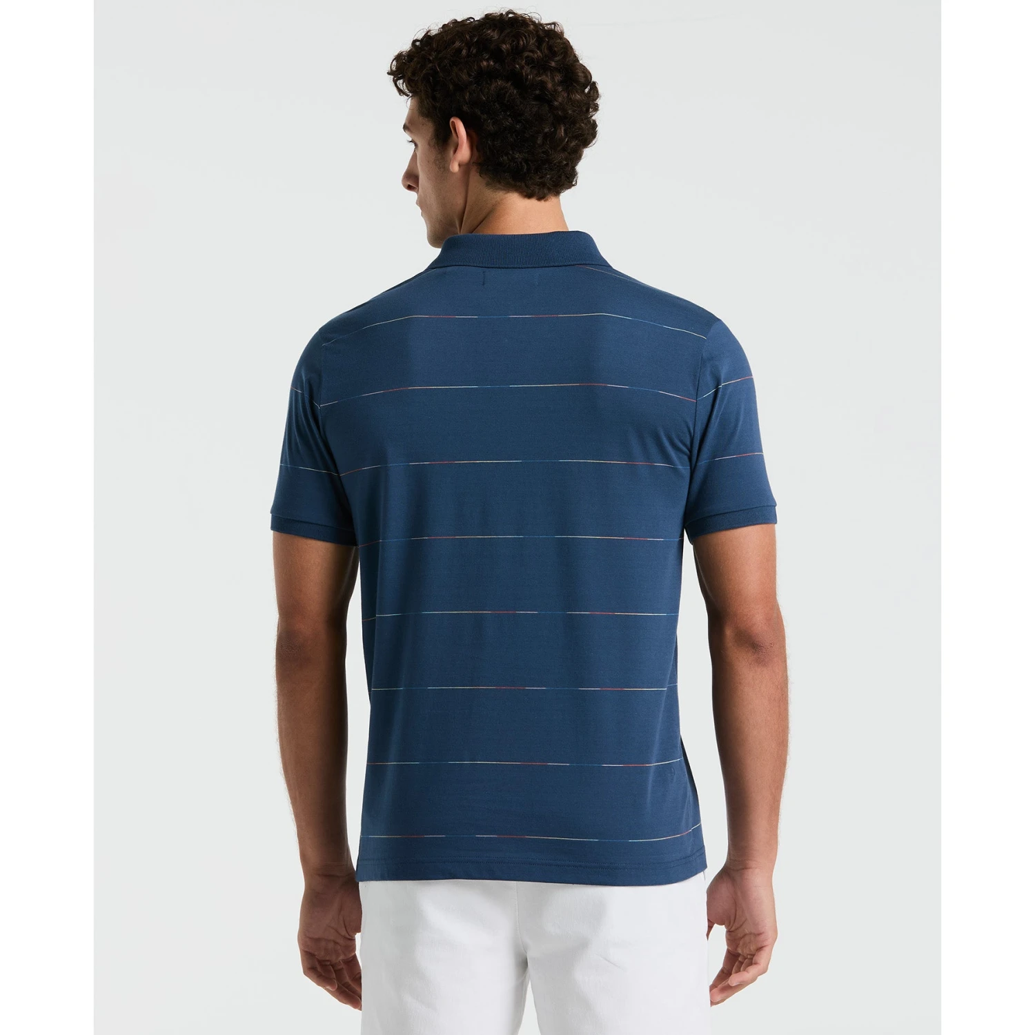 Original Penguin Pride Space Dye Striped Polo Shirt In Sargasso Sea(Space Dye Jersey Stripe Polo Shirt Blue Opkm2418gp 485) 2 Original Penguin Pride Space Dye Striped Polo Shirt In Sargasso Sea(Space Dye Jersey Stripe Polo Shirt Blue Opkm2418gp 485) - Image 2