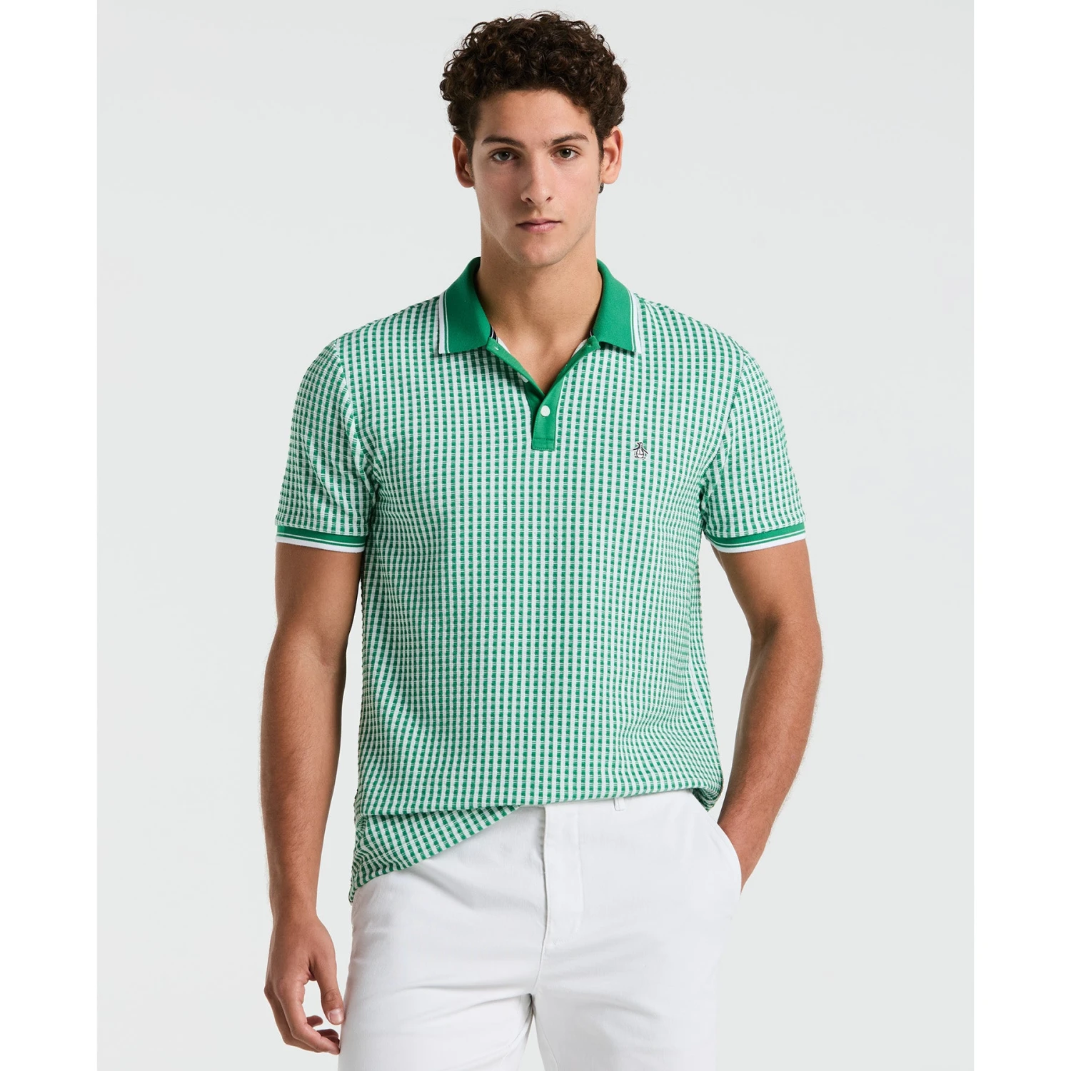 Original Penguin Jaquard Check Polo Shirt In Amazon(Jaquard Check Polo Shirt Green Opkm2517gp 311) 1 Original Penguin Jaquard Check Polo Shirt In Amazon(Jaquard Check Polo Shirt Green Opkm2517gp 311)